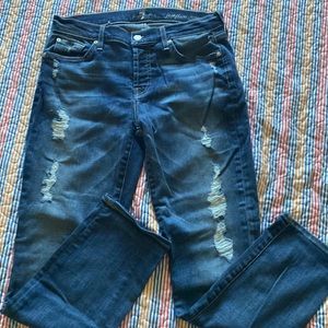 7 For All Mankind Josefina Skinny Boyfriend Jeans